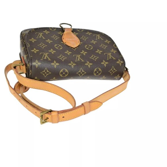 LOUIS VUITTON Saint Cloud GM Shoulder Bag Monogram Leather Brown - Picture 5 of 16